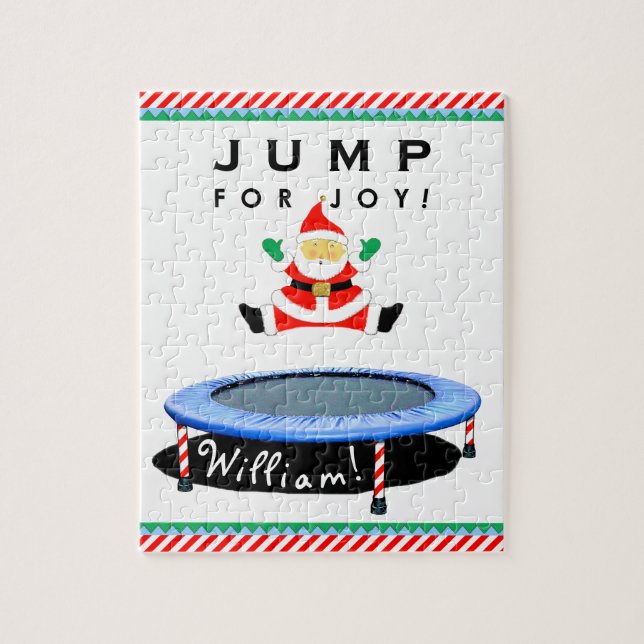 Puzzle de trampoline de Noël (Vertical)