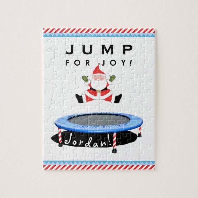 Puzzle de trampoline de Noël (Vertical)