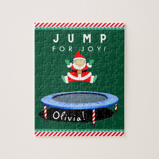 Puzzle de trampoline de Noël (Vertical)