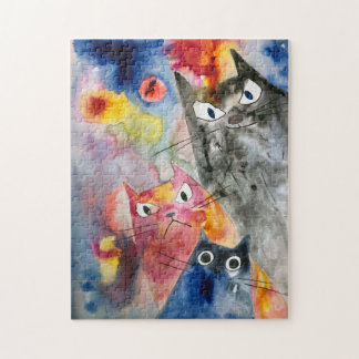 puzzle de trois chats