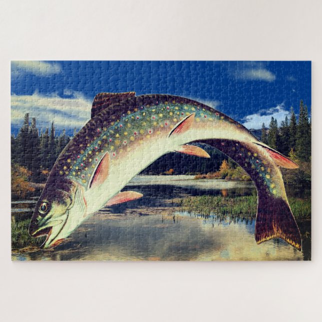 Puzzle de truite du lac Fish (Horizontal)
