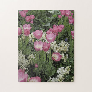 Puzzle de tulipe rose