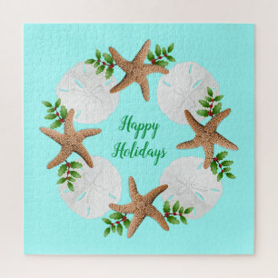 Puzzle de vacances de Noël d'étoiles de mer des