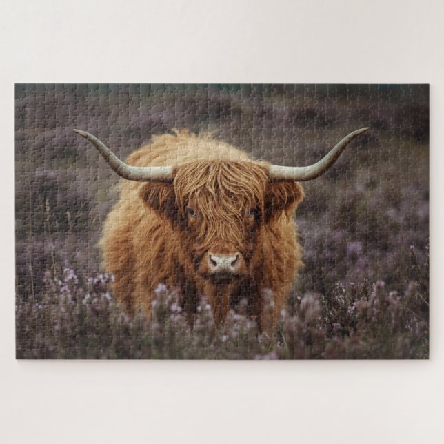 Puzzle de vache des Highlands (Horizontal)