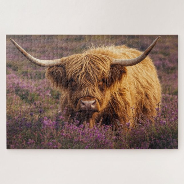 Puzzle de Vache des Highlands (Horizontal)