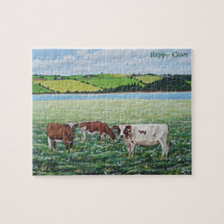 Puzzle "de vaches heureuses"