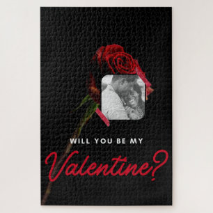 Puzzle de Valentine en bois personnalisé avec phot