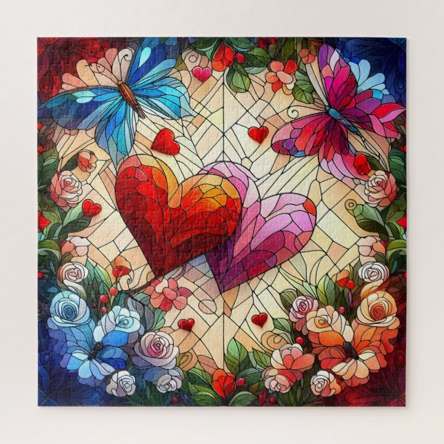 Puzzle de Valentine Hearts (Vertical)