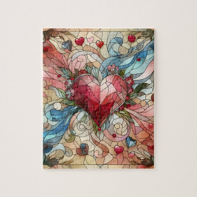 Puzzle de Valentine Hearts (Vertical)