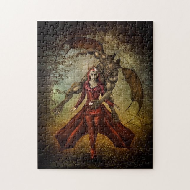 Puzzle de vampire de loup-garou (Vertical)