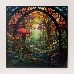 Puzzle de verre de la forêt d'Imaginaire