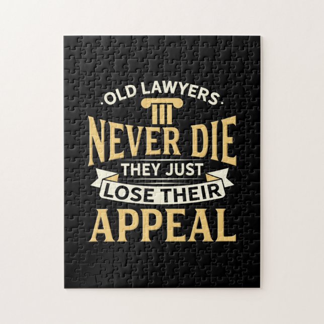 Puzzle De Vieux Avocats, Ils Perdent Leur Appel (Vertical)