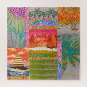 Puzzle de voilier tropical