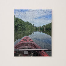 Puzzle de voyage en kayak paisible