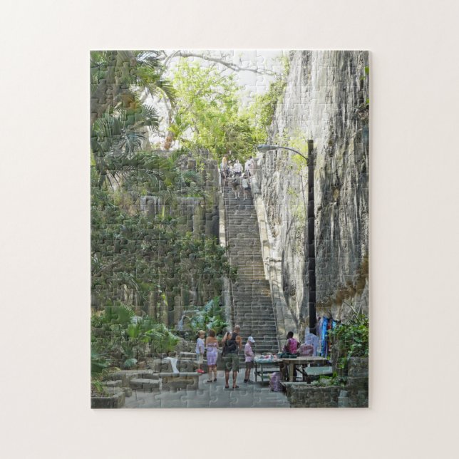 Puzzle de vue de l'escalier de la Reine des Bahama (Vertical)