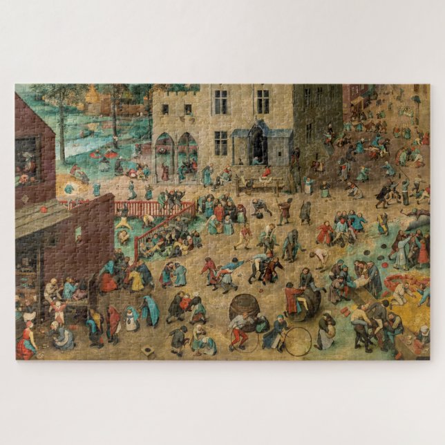 Puzzle Deatailed Pieter Bruegel "Children’s Games" 1560, (Horizontal)