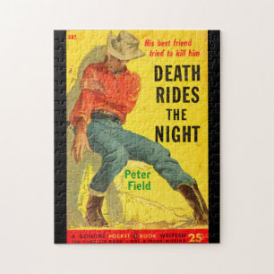 Puzzle Death Rides La nuit couverture du livre de l'ouest