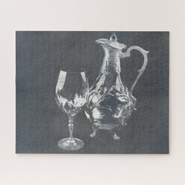 Puzzle Décanteur de vin et verre (Horizontal)