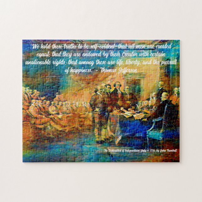 Puzzle Déclaration d'indépendance, 4 juillet 1776 (Horizontal)