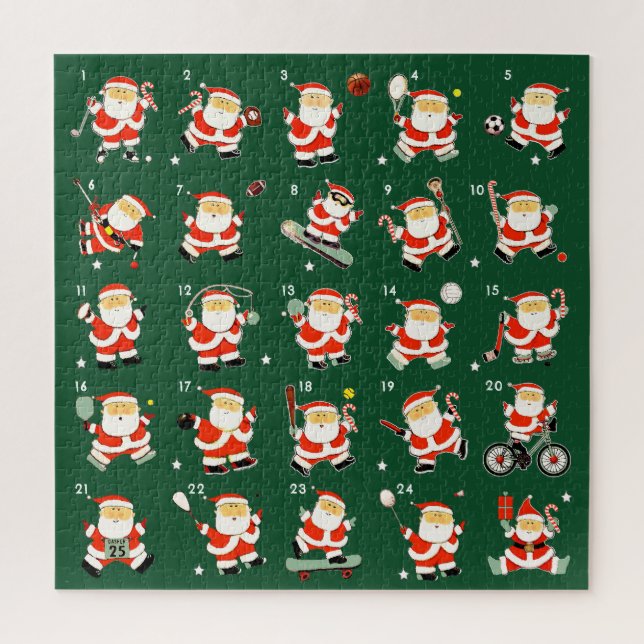 Puzzle Décompte des sports de Noël (Vertical)
