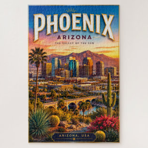 Puzzle Décor mural panoramique du désert de Phoenix Arizo