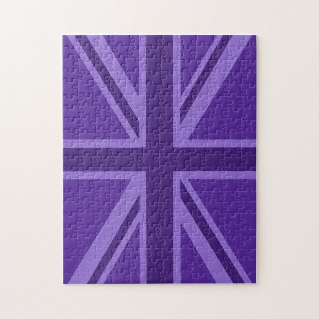 Puzzle Décor Union Jack Accent Violet (Vertical)