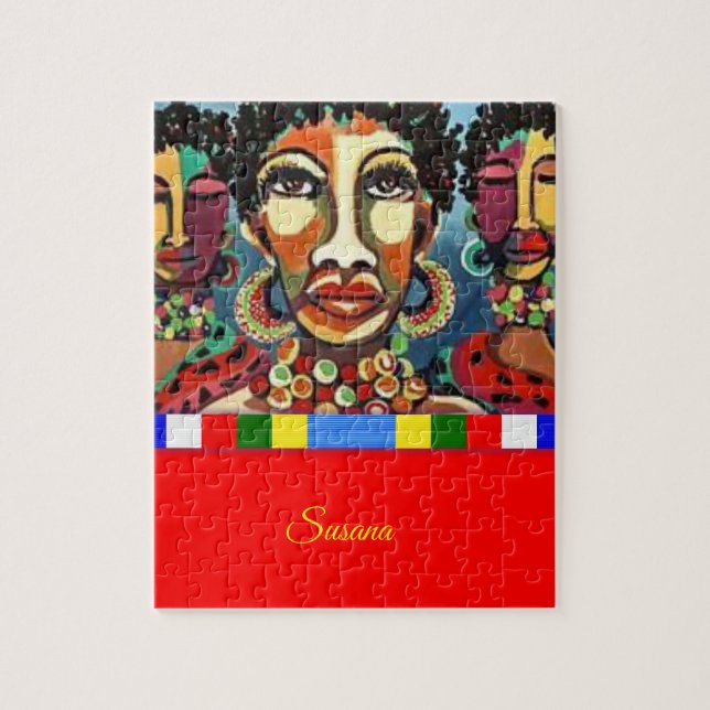 Puzzle décoratif africain (Vertical)