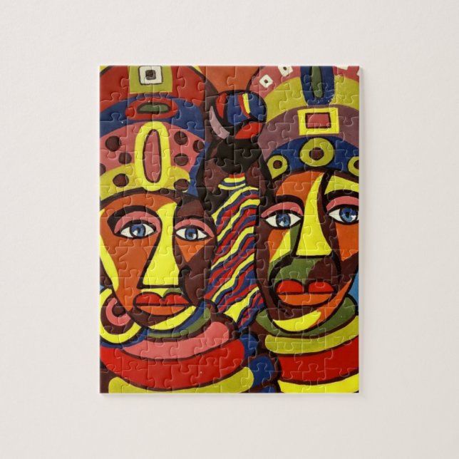 Puzzle décoratif africain (Vertical)