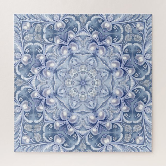 Puzzle décoratif bleu (Vertical)