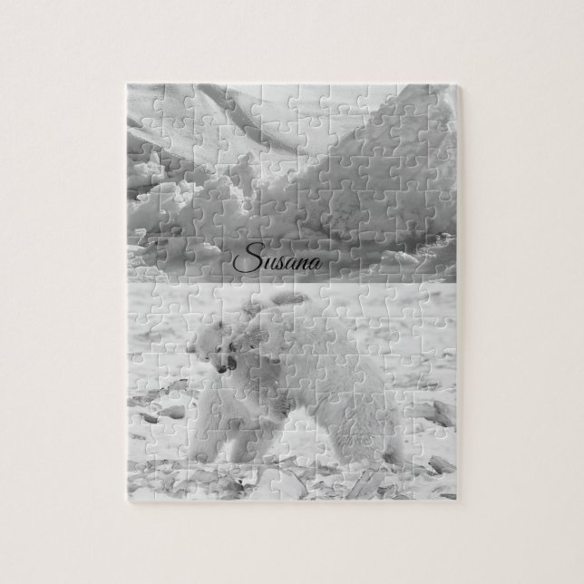 Puzzle décoratif d'ours polaire (Vertical)