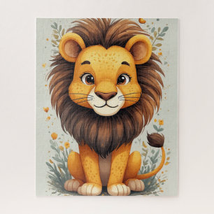 Puzzle Décoration de chambre bébé lion de dessin animé mi