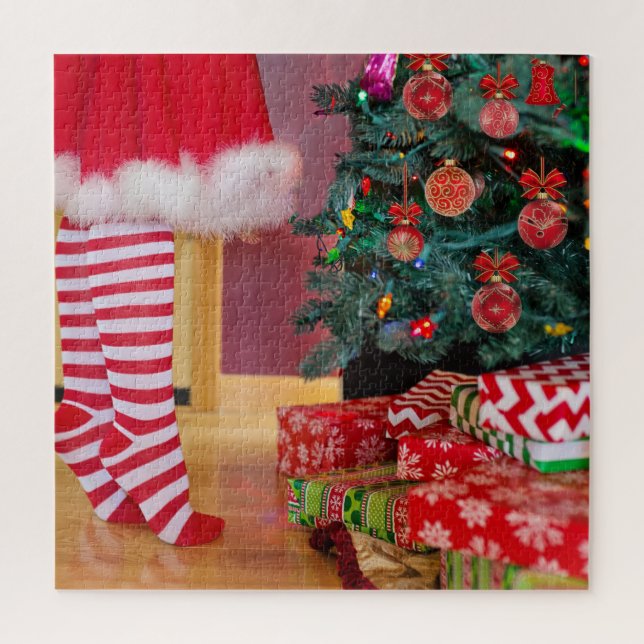 Puzzle Décoration de l'arbre de Noël (Vertical)