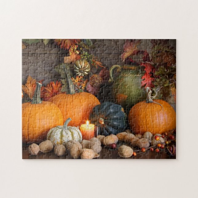 Puzzle Décoration De Récolte De Vie Pour Thanksgiving (Horizontal)