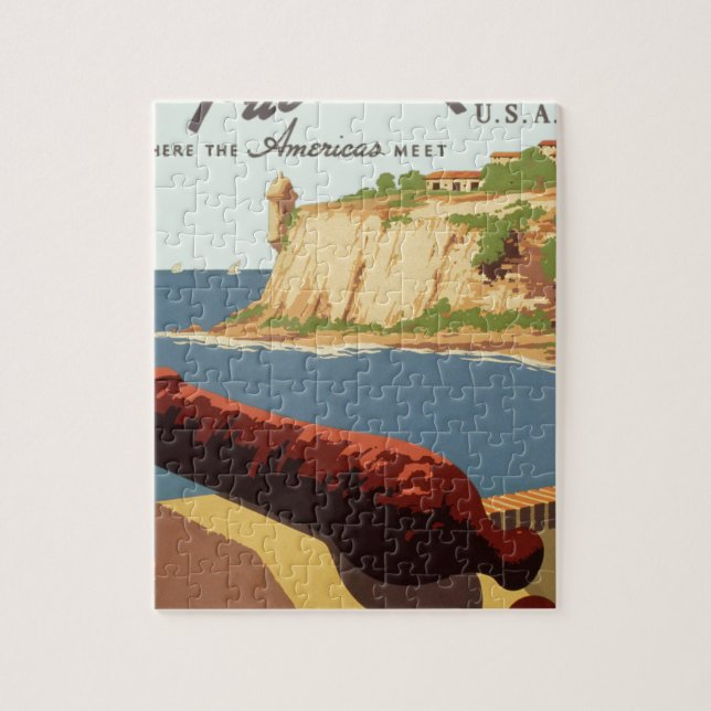 Puzzle Découvrez Porto Rico, où se rencontrent les Amériq (Vertical)