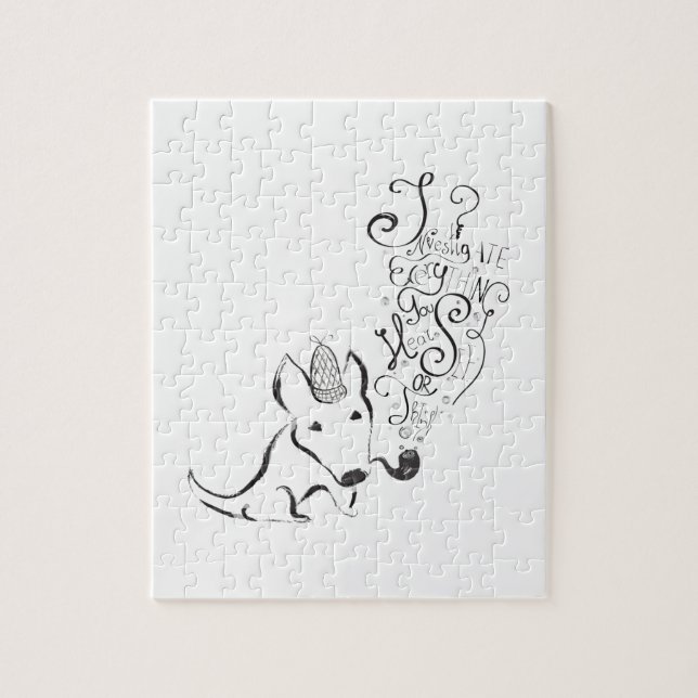 Puzzle Découvrez tout English Bull Terrier art (Vertical)