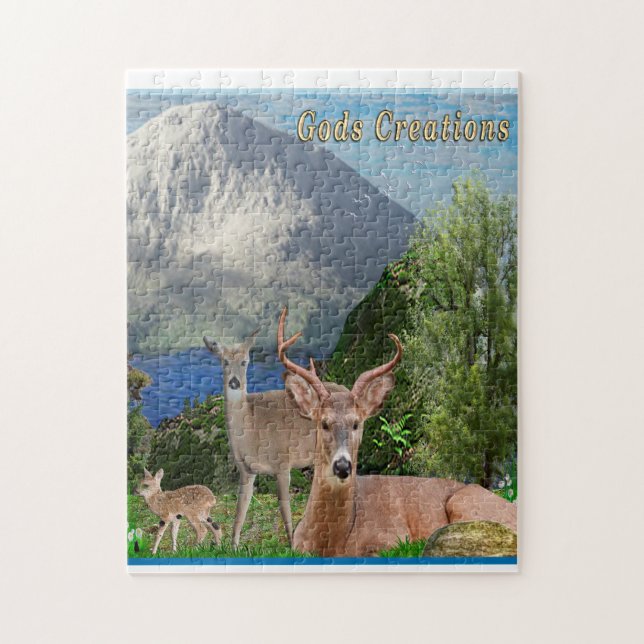 Puzzle Deer art (Vertical)
