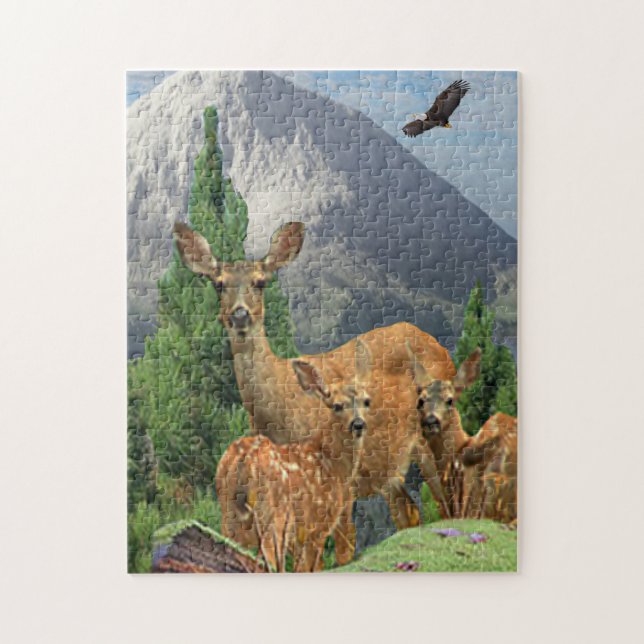 Puzzle Deer art (Vertical)