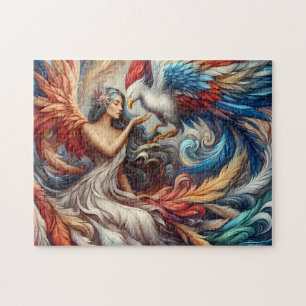 Puzzle Déesse et oiseau de feu