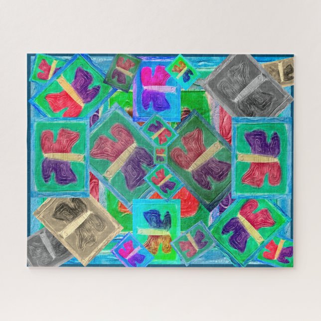 Puzzle Défi aux papillons colorés | (Horizontal)