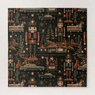 Puzzle Défi de Noël sur la route 66 du casse-noisette