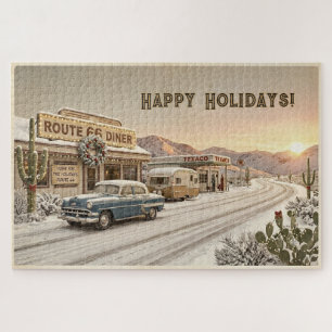 Puzzle Défi de vacances personnalisé sur la route 66 de N