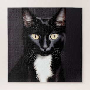 Puzzle Défiant 676 pièces Carré de 20x20 Chat Noir