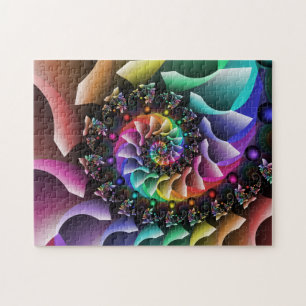 Puzzle Défilé en spirale de couleur de fractale