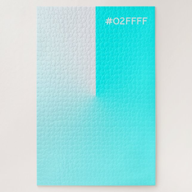 Puzzle Dégradé de couleur turquoise (Vertical)