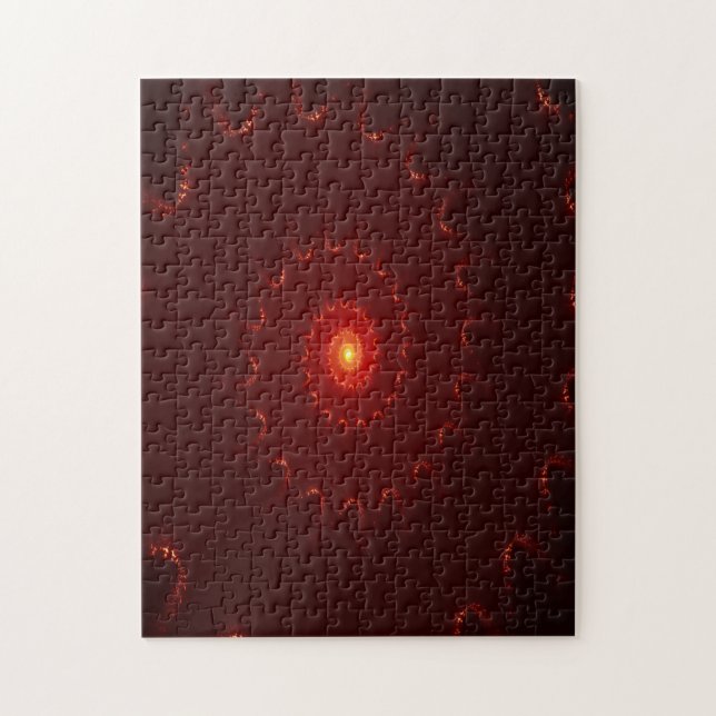 Puzzle Dégradé de l'étincelle rouge flamme (Vertical)