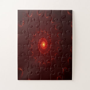 Puzzle Dégradé de l'étincelle rouge flamme