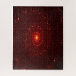 Puzzle Dégradé de l'étincelle rouge flamme
