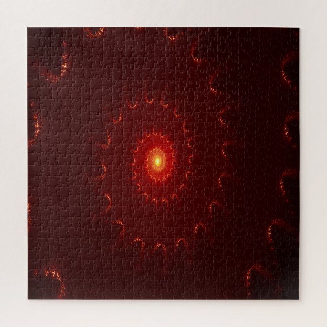 Puzzle Dégradé de l'étincelle rouge flamme (Vertical)