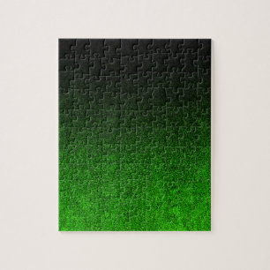 Puzzle Dégradé de Parties scintillant noire et verte tomb
