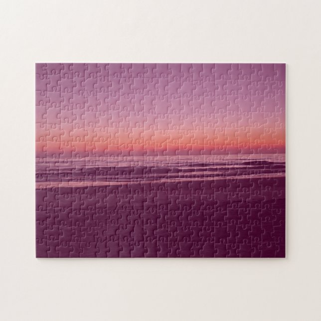 Puzzle Dégradé de plage au coucher du soleil moderne (Horizontal)